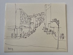 drawing collection by Wong Hong Kong Street scenes landscape rare regionalism
