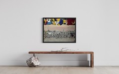 Unique Abstract Art Mixed Media Painting |Home Decor Modern Contemporary Design