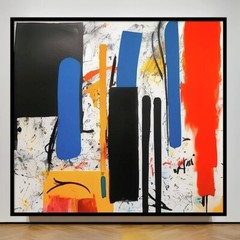 Abstrakt Expressionismus Bunt ohne Titel 061 150×140 cm Gallery Print/XXL Bilder