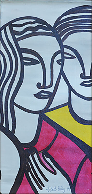 Haitian Art – L’ombre de l’homme by Lesly Cetout 10 x 20