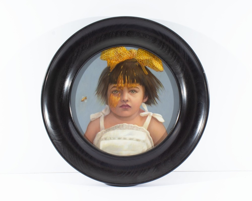 Carrie Pearce Oil on Board Portrait Painting