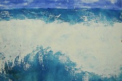 Mark Little Seascape Ocean Professional Painting 84”X62” (7 Foot) Abstract XL