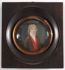 J.-L.-D. Duvaucel („Marsoeuvre“) „Portrait of a young gentleman“, fine miniature