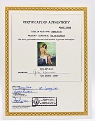 SPECTACULAR Original GINA MUXO RAMOS Oil titled SERENITY Realism Style SENSUAL