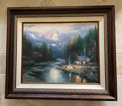 THOMAS KINKADE – END OF PERFECT DAY II 24″ X 30″ S/N HE CANVAS w/COA