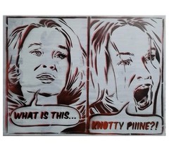 American Horror Story Painting, Coven Art, Supreme Graffiti Painting