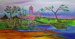 art paintings 40x60in original abstract Landscape Large 2026 Canadian Made