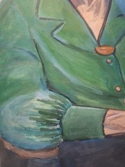 Contemporary Elderly Woman Acrylic 9×12 Canvas Paper Painting
