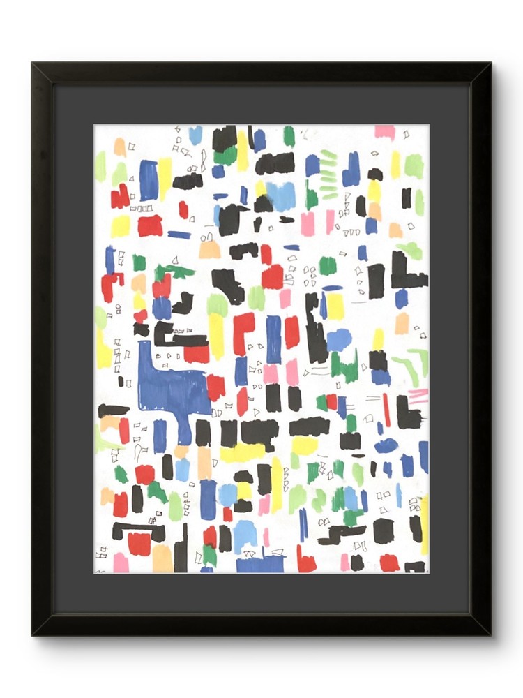 Original Expressionism Abstract Minimal Modern Relaxed Art 11×14 on Paper