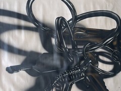 Original Surrealist Painting Keys #1 44×32” By WAV Acrylic On Canvas,Signed,COA