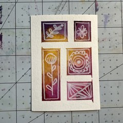 ACEO Original Art Card – Watercolor Abstract– 1K to OK #103