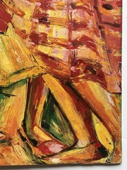 MCM 60s Modernist Expressionism Painting Jamaican Black Girls Kingston Jamaica