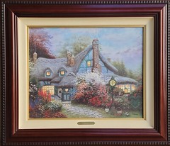 Thomas Kinkade ~ Sweetheart Cottage 16×20 ~ G/P Oil on Canvas Double Signed