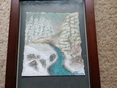 Glass Framed Original Pastel