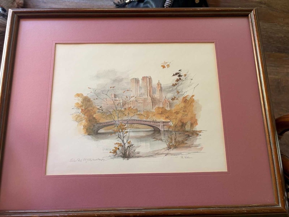 Water Color ‚Central Park The Lake‘ Mads Stage