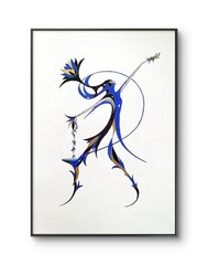 LOLA MOTHER NATURE COLLECTION 16×23 ORIGINAL DRAWING GALLERY PAPER ABSTRACT ART