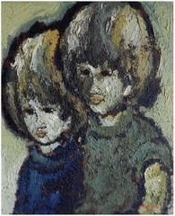 Sven Erik Lund: Brother & Sister 70s / Swedish Scandinavian Modern Expressionism