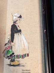 Vintage Volendam Holland Boy Girl Art Paintings Framed Wall Decor
