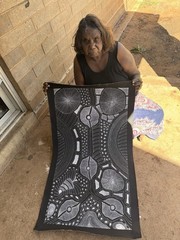 Anna Petyarre (Pitjara), Highly collectable Aboriginal art. Inc,COA and Photo’s