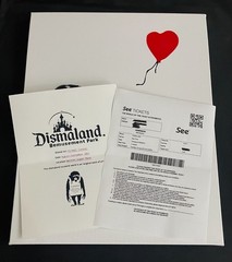 Banksy Rare Large Dismaland Painting 2015 with paperwork