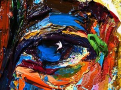 MODERN WOMAN GIRL ART SIGNED FEMALE OIL PAINTING ABSTRACT PORTRAIT VINTAGE DECO