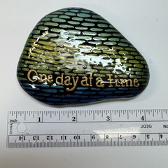 One Day At A Time Encouragement/Kindness Rock – Hand-Painted By Jadel Rocks