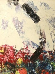 XXL – Art Milling Oil/LW 140×160 cm Rolled Abstract Floral Flowers Max Müller