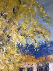 California Artist Palos Verdes Oil Painting 1989 Anne Gere New Mexico Landscape