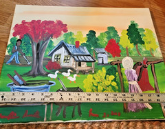 Geraldine Smith South Carolina Artist Original Folk African Art 20×16