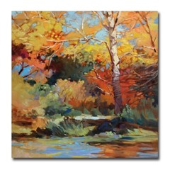 Autumn Glory by Barbara Cleary Gallery-Wrapped Canvas Giclee Art (30 in x 30 in)