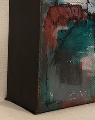 Original Abstract Mini Modern Minimal Landscape Painting By K.A.Davis