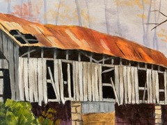 !6 x 20 Original Oil Painting on Canvas….“Season’s End“