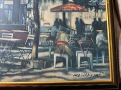 Harry E Buckley 02 „Parisian Scene XXIII“ Oil Painting – Signed And Framed