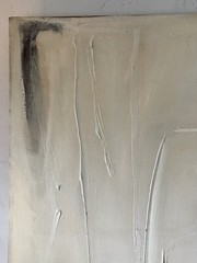 LARGE VINTAGE MODERN ABSTRACT EXPRESSIONIST OIL PAINTING OLD MODERNISM 1974