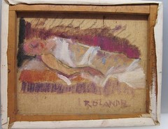 Gloria Circulated Old Oil Painting Avant Garde Expressionism Abstraction