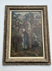 WILLEM VAN DEN BERG PAINTING ANTIQUE WPA ERA REGIONALISM MASTERFUL LISTED FAMOUS