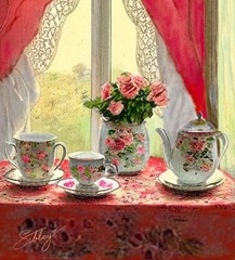 8×10 “English Tea” Original Art Artist Signed Print Limited Edition