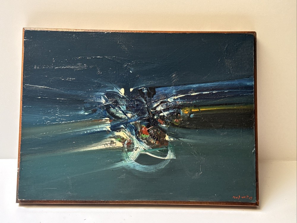 SERGIO MOYANO PAINTING 1960’s ABSTRACT EXPRESSIONISM MODERNISM LISTED FAMOUS Oil