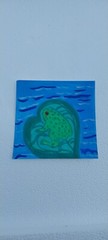 G.A.Titan Acrylic Painting IMPRESSIONISM Frog Lily Pad