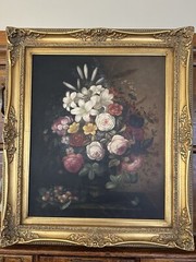 OLD MASTERS NEOCLASSICAL OIL PAINTING STILL LIFE-SIGNED LEDOUX -LADEAUX