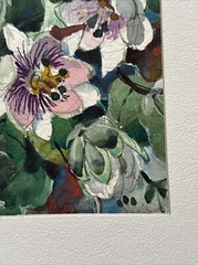 FREDERIC WHITAKER PAINTING AMERICAN FLORAL IMPRESSIONISM LISTED FAMOUS SMALL