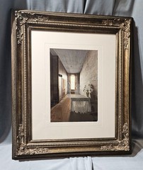 NORM DARWISH “THE TEA ROOM” HAND PAINTED PHOTOGRAPH FRAMED SIGNED LTD. ED.