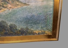 Antique Gilt Framed Impressionistic Landscape Oil Painting New Hope S.G Phillips