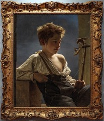 Hand-painted portrait oil painting art classical Small boy on canvas 20″X24″