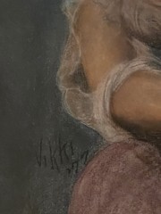 Sophia Loren – origial Pastel Painting – Signed Vikki 77, 18×24 on panel board