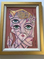 Ricardo Maya Original Painting Authentic Cuban Modernist Nicaragua Abstract 16″