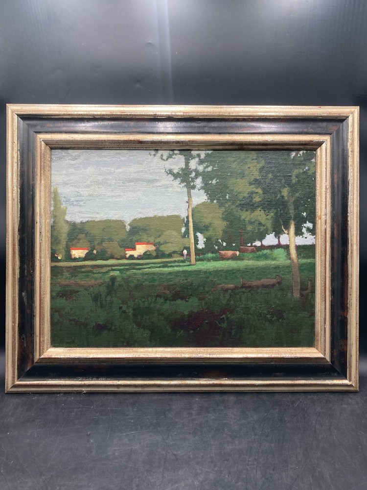 Original Chris Burkholder „First Light Of Autumn Evening“ Oil Painting, Framed