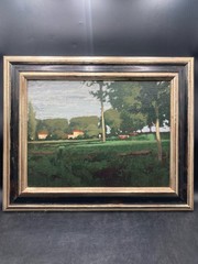 Original Chris Burkholder „First Light Of Autumn Evening“ Oil Painting, Framed