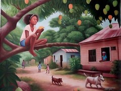 ŠTUNNING 24x 30 Original ART BY THE LISTED MASTER LORVENS LOVENS-HAITI HAITIAN-
