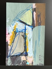 Elemental Draw — Index Series (3”x5” Original Abstract Painting on Paper)